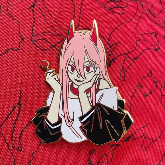 Chainsaw Man POWER Japanese Anime Manga  Enamel Pins 077 - Picture 1 of 1